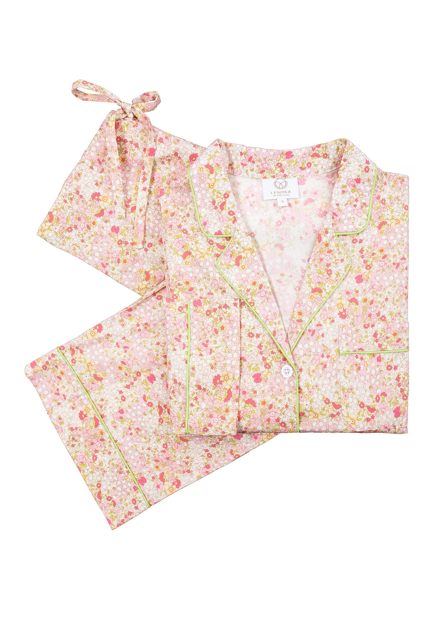 Classic Cotton Pajamas Pink Liberty Salutations Home