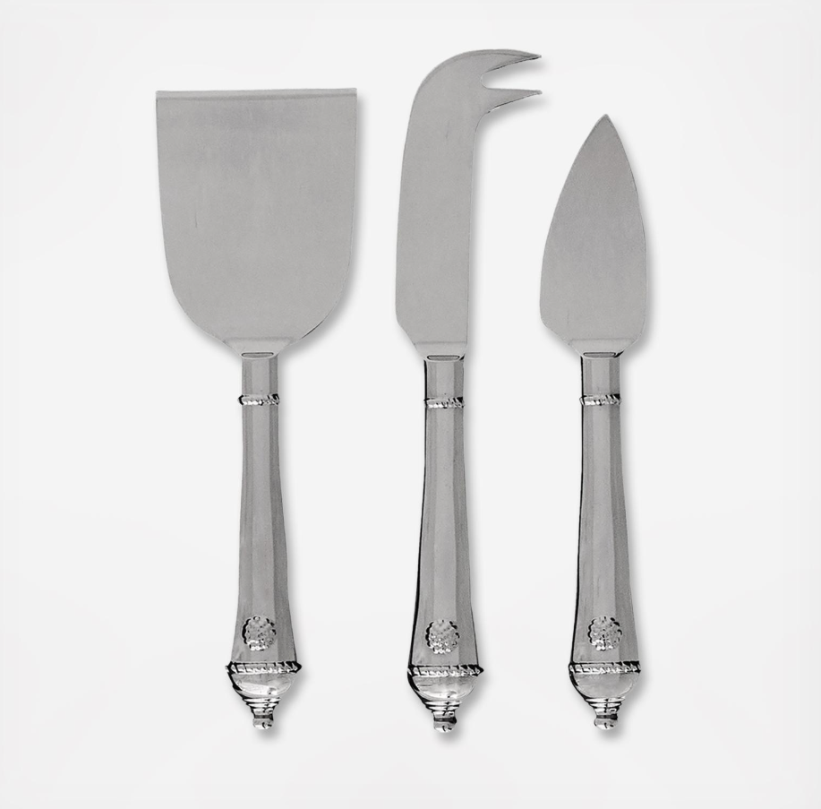 Berry & Thread Cheese Knife Set/3 - Polished