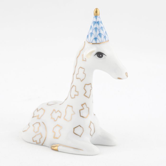 Blue Porcelain Giraffe